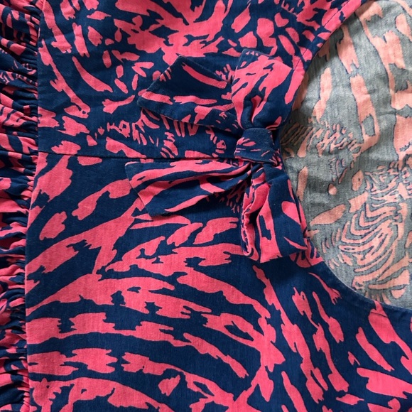 Lilly Pulitzer Pink and Navy Patterned Dress - Picture 2 of 6